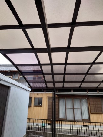四日市市、カーポート、屋根修理