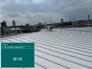 瓦棒、屋根塗装後