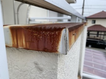 四日市市、雨漏れ、ベランダ笠木