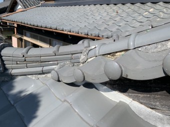 和瓦屋根漆喰補修