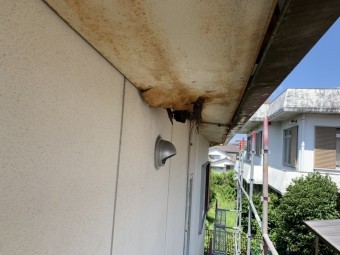 四日市市、軒天、足場