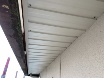 四日市市、軒天、足場