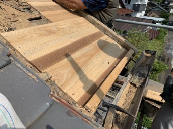 屋根下地、雨漏れ修理