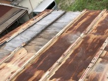 台風被害 ガルバリウム銅版 瓦棒 雨漏り 補修 街の屋根やさん