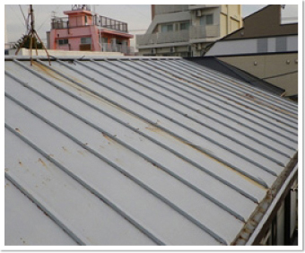 桑名市の瓦棒葺きトタン屋根
