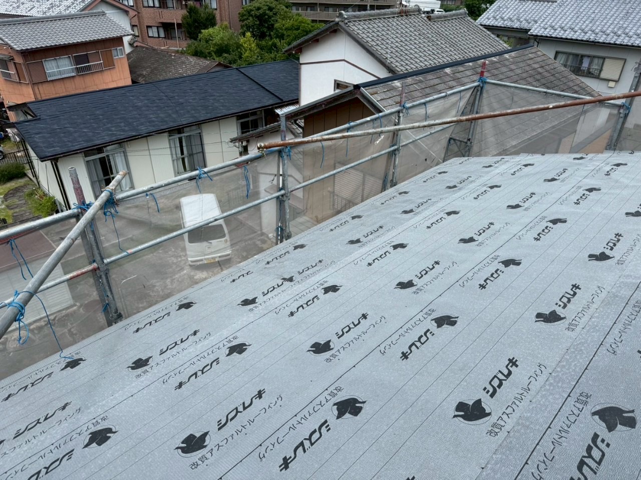 亀山市屋根葺き替えルーフィング