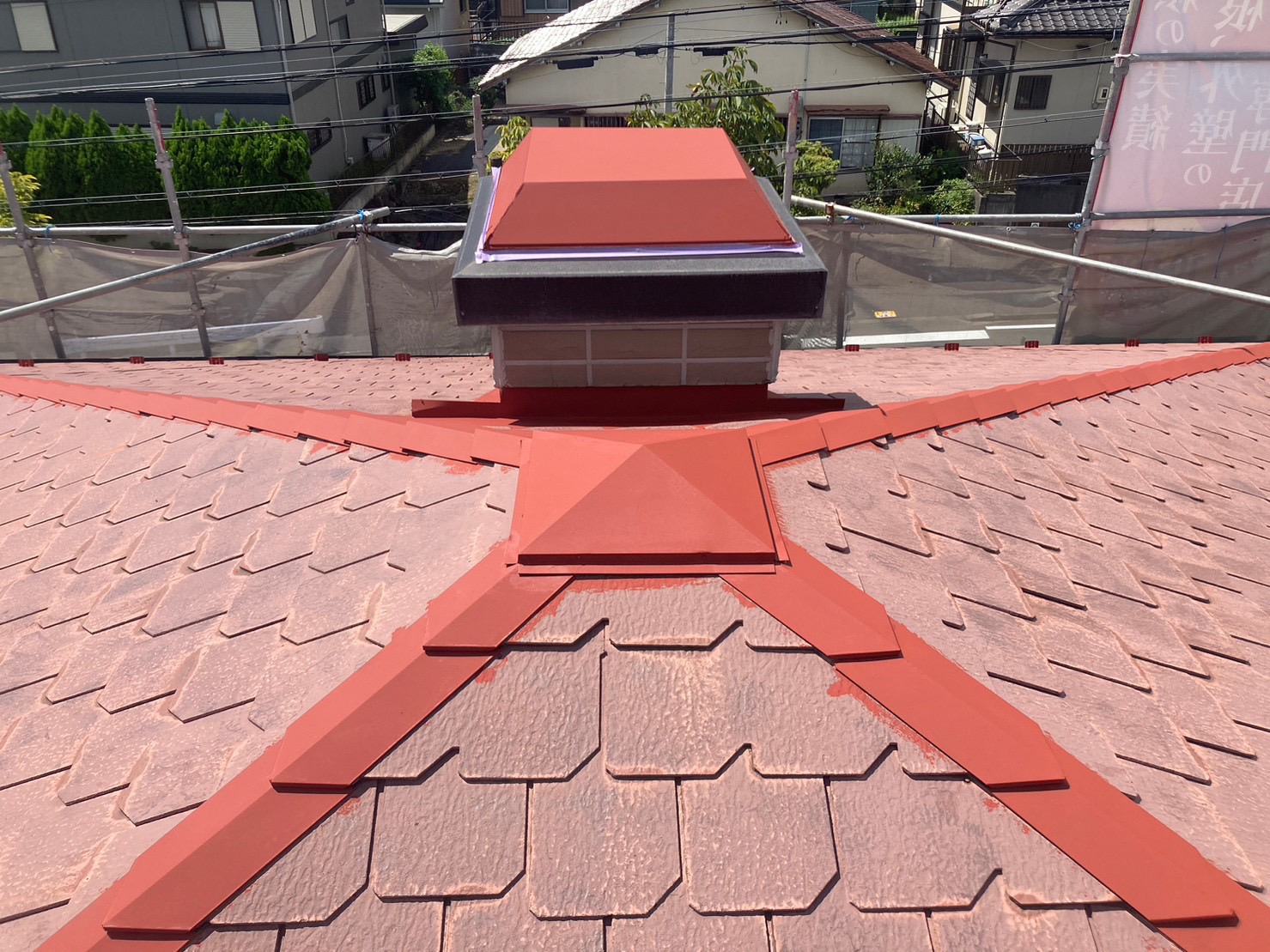 四日市市の遮熱塗料を使用した屋根塗装