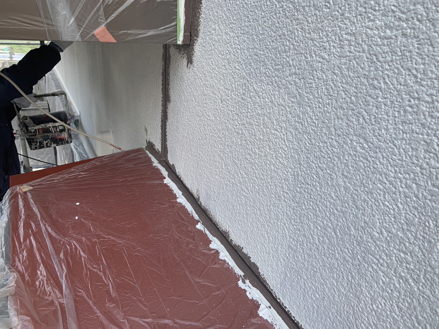 菰野町クリーンマイルドシリコンを使用した外壁塗装