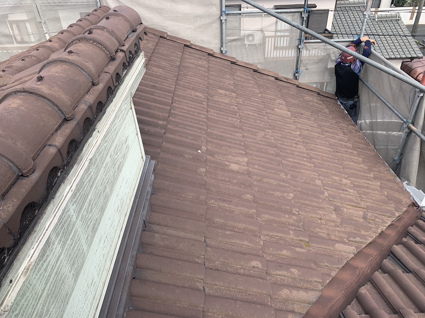 鈴鹿市のモニエル瓦の屋根状況
