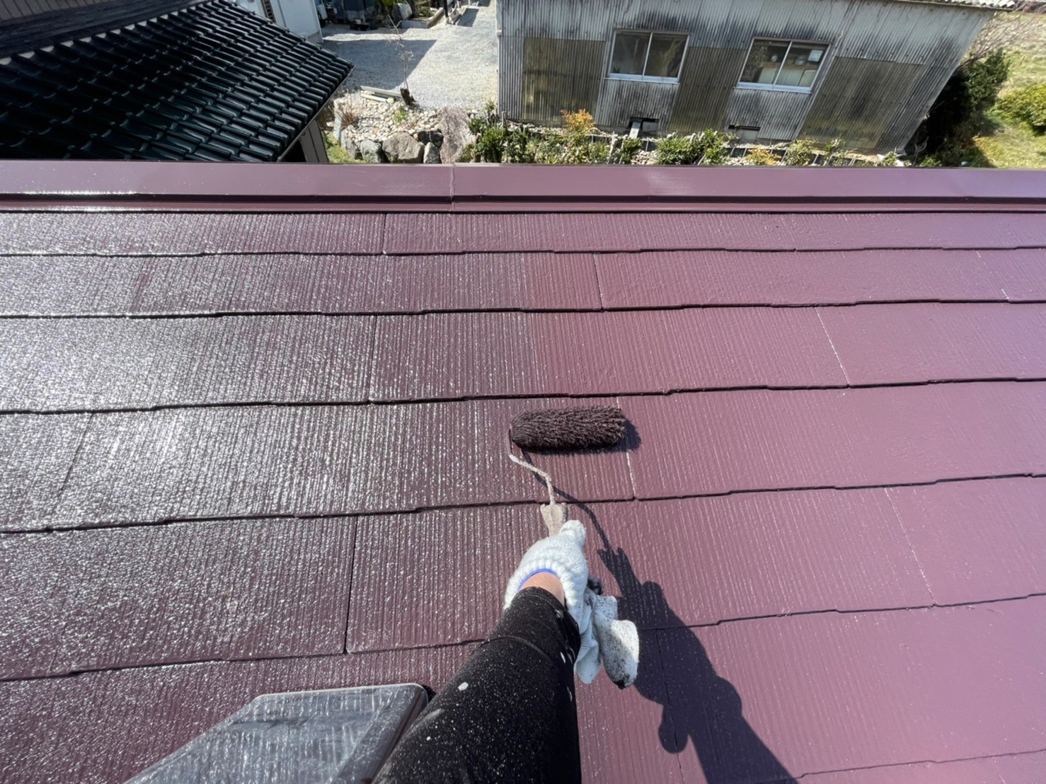 菰野町、屋根塗装