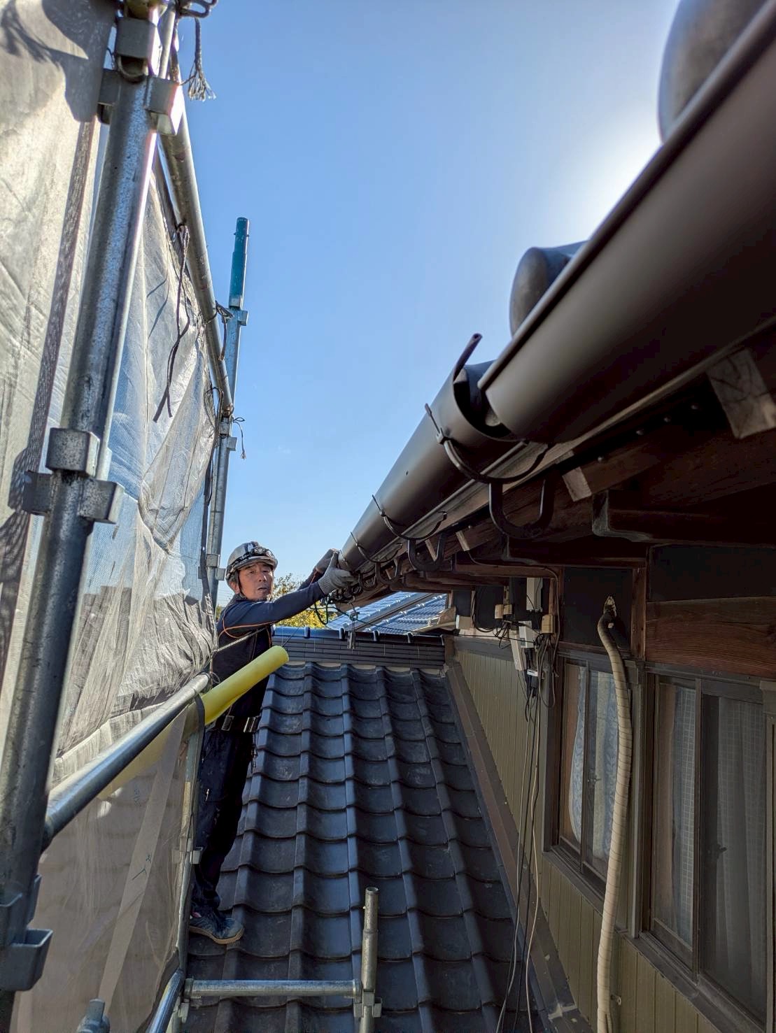 いなべ市雨樋交換