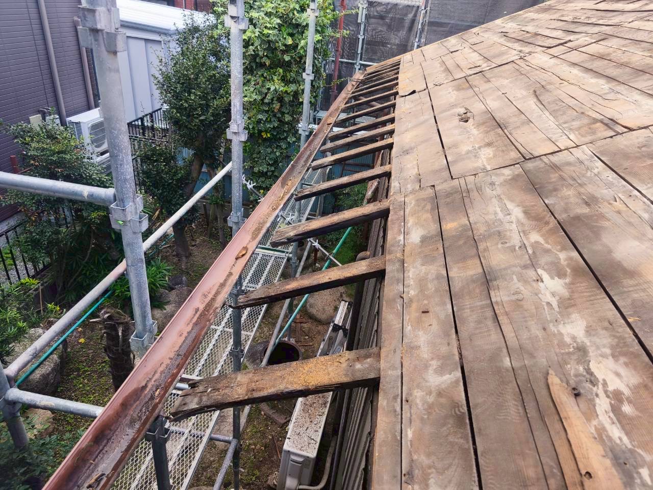 川越町屋根葺き替え