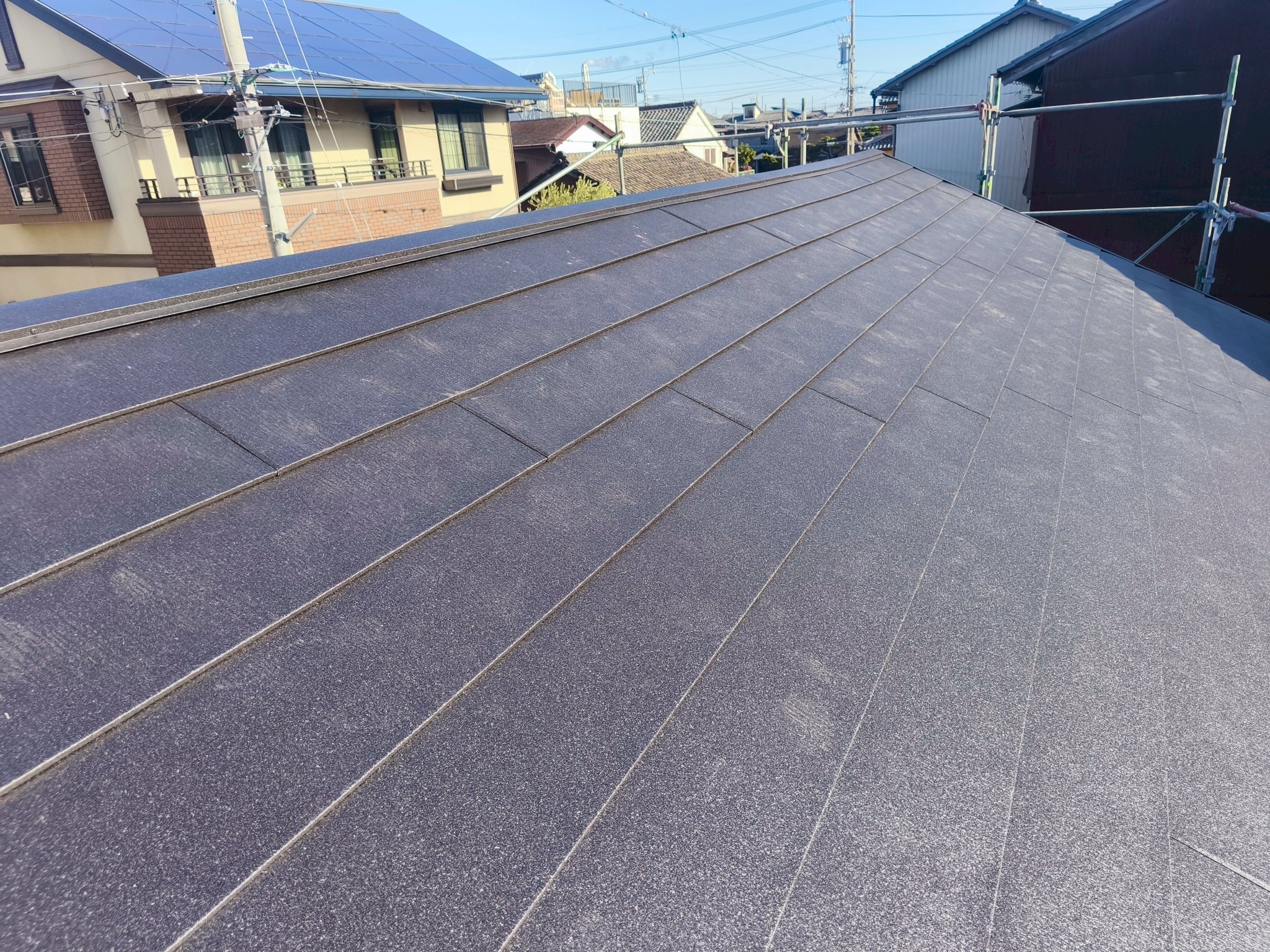 川越町屋根葺き替え