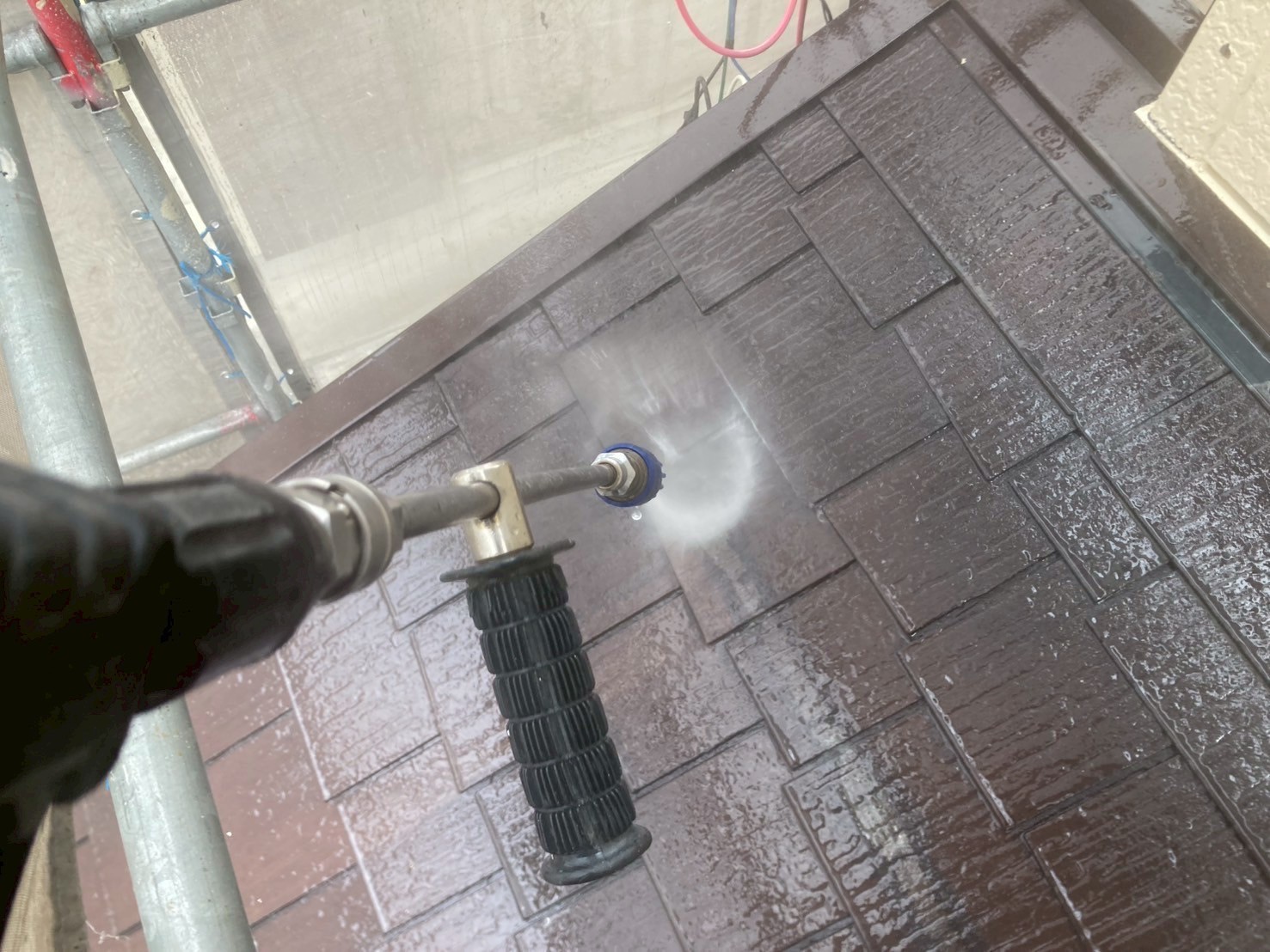鈴鹿市スレート屋根高圧洗浄
