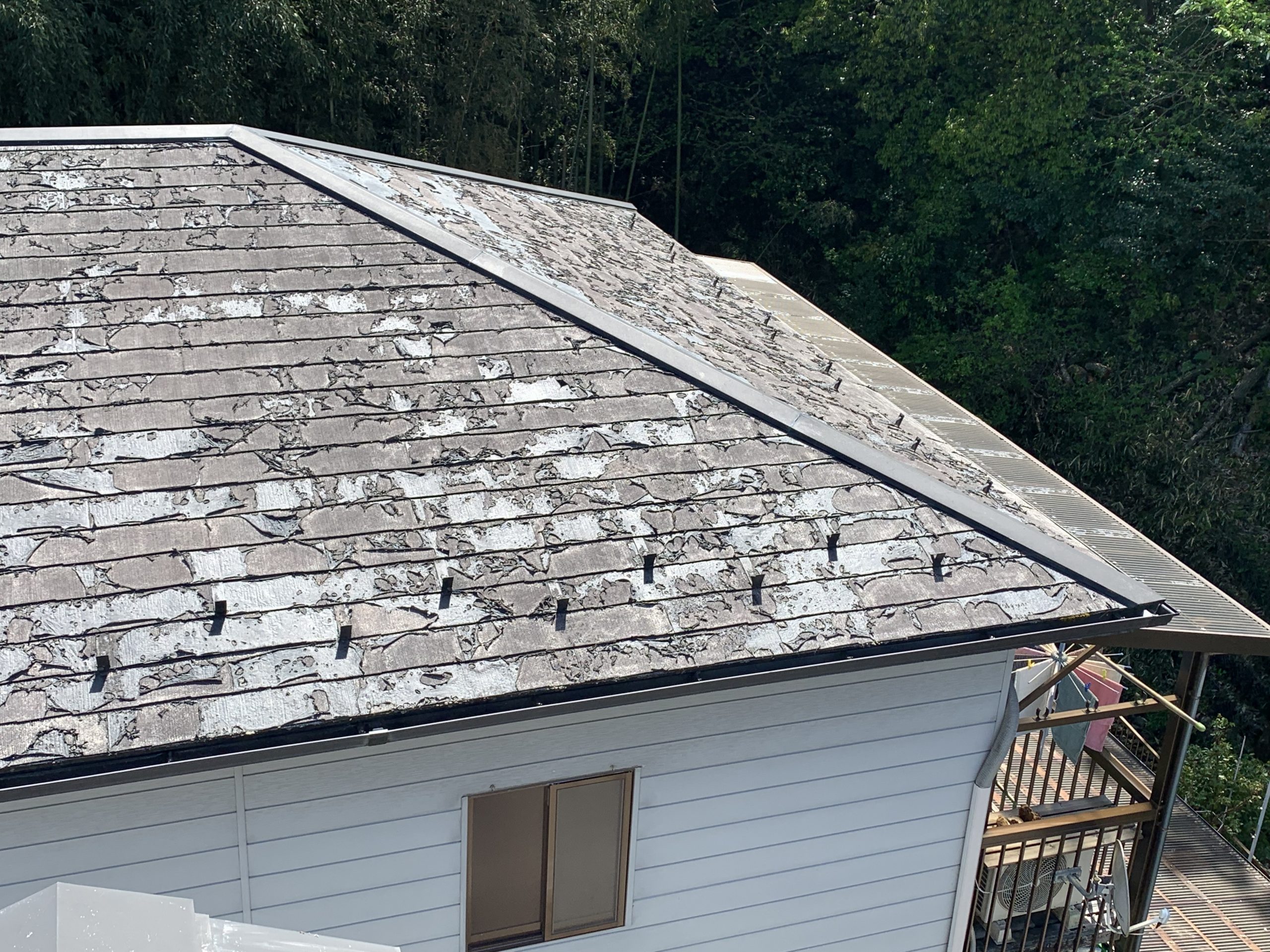 カラーベスト屋根をスーパーガルテクトへカバー工法