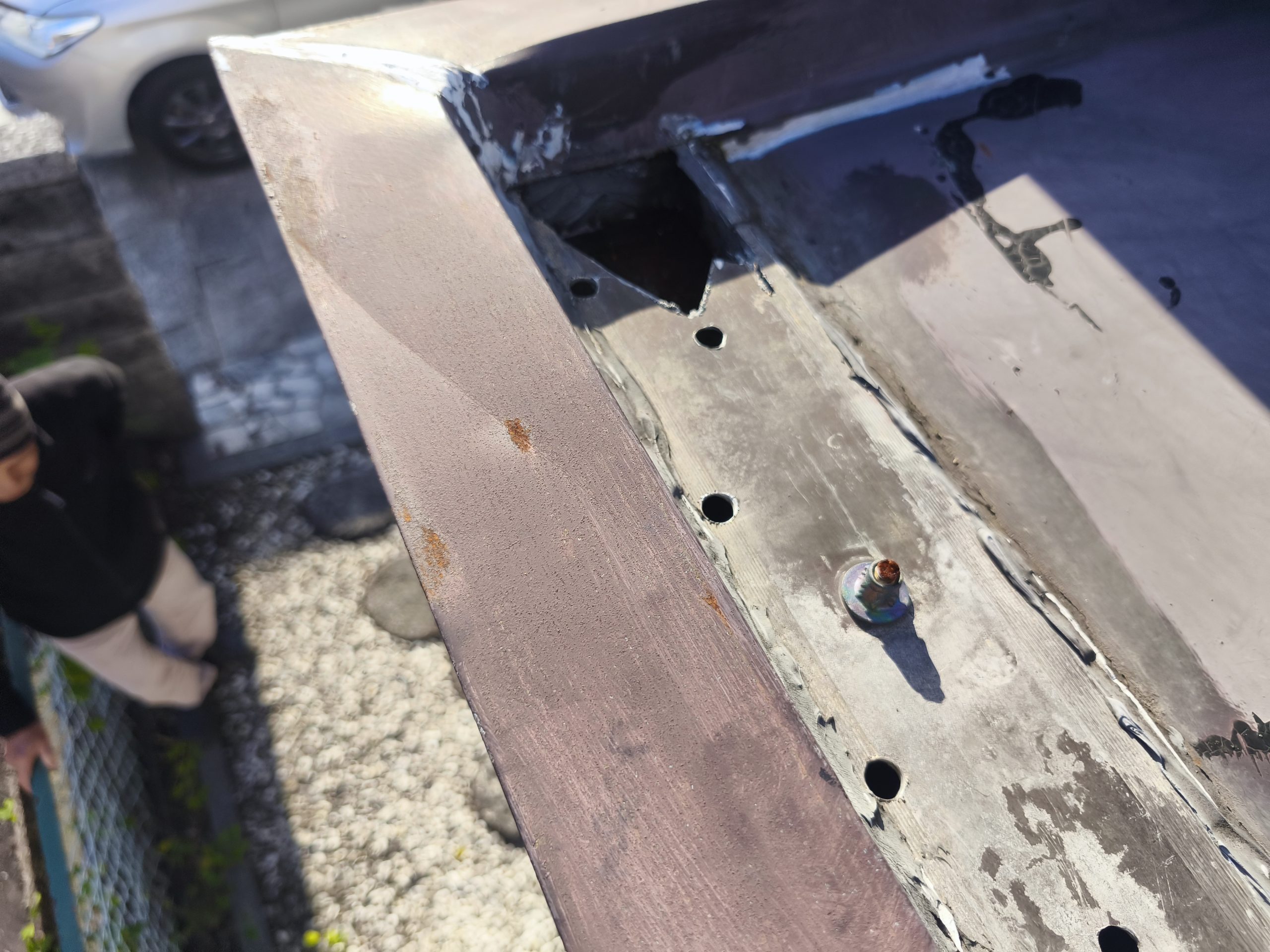 箱樋内部の腐食箇所