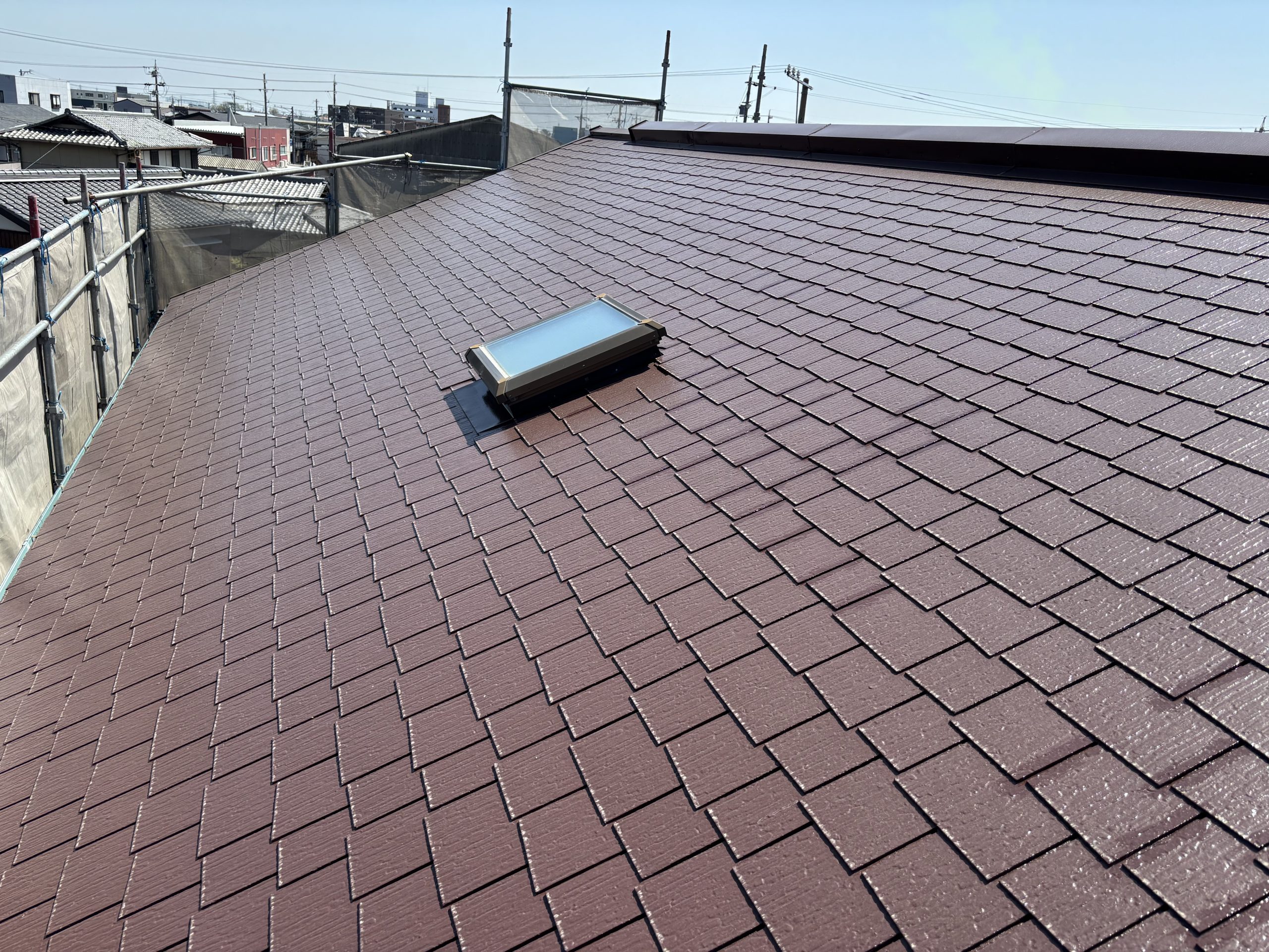 鈴鹿市スーパーシャネツサーモFを使用した屋根塗装